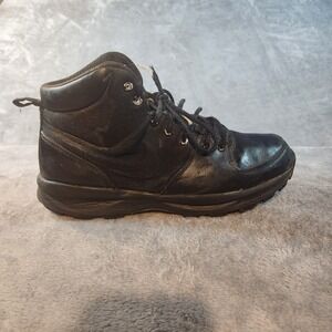 Nike Boots Mens 12.5 Black Manoa Leather ACG Hiking 456975-001